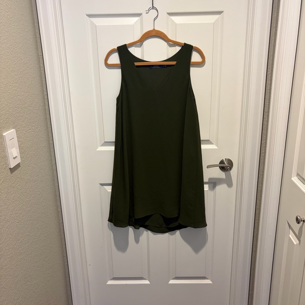 Ralph Lauren Olive Green V‑Neck Tank Top